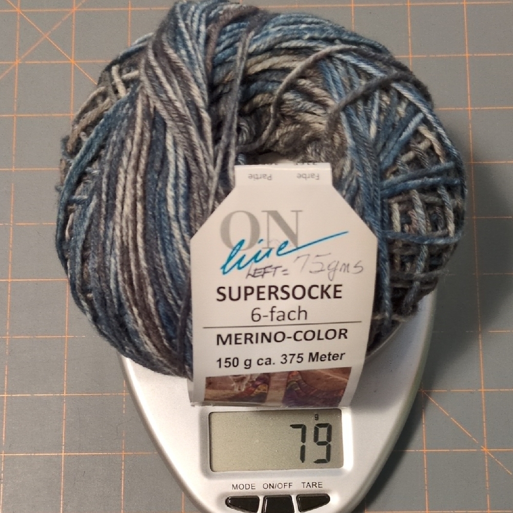 ONline Supersocke Merino-Color Yarn - 79 gram partial ball